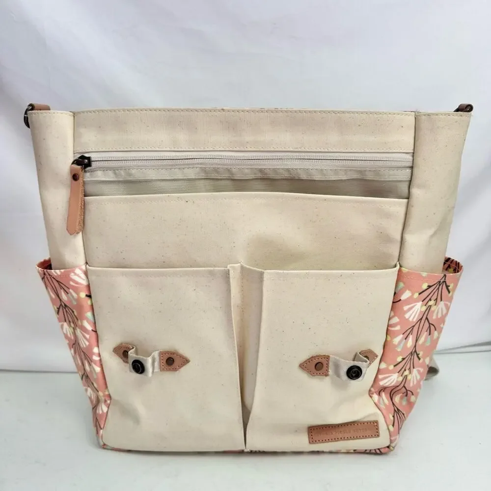 Petunia Pickle Bottom Pink Floral Pathway Backpack Diaper Bag